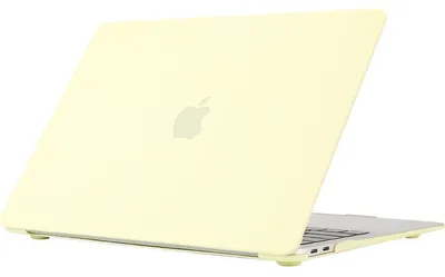 Produktbild von Mobigear Cream Matte Schutzhülle für MacBook Air 13 Zoll (2010-2019), Hartschalenhülle, MacBook Case - Gelb - Modell A1369 / A1466
