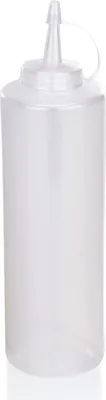 Produktbild von Quetschflasche Set, Ø 7 cm, 0,7 ltr., transparent, Set á 6 Stück, Polyethylen