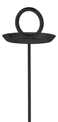 Produktbild von Born in Sweden Vogelbad & Vogelfutterstation – Skulpturale Garten-Deko, 60 cm: Schwarz Ausführung: Schwarz