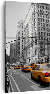 Produktbild von Bild auf Leinwand - Leinwandbild - Amerika New York City Straße - 55x100cm - Wand Bild - Wanddeko - Leinwanddruck - Bilder - Kunstdruck - Wanddekoration - Leinwand bilder - Wandkunst - PA55x100-0445