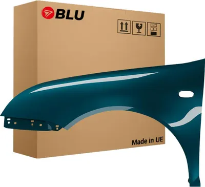 Immagine prodotto di BLU Parafango compatibile con VW Volkswagen Bora 1J1 1J6 LC6X Sinistra Blau OceanicGrün | 1998-2005 | Anteriore | Verniciato | Pronto per il montaggio | Zincato