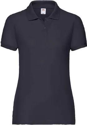 Produktbild von Fruit of the Loom Damen Poloshirt Lady Fit Piqué PC4160 (S) (Schwarz)