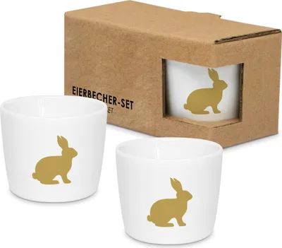 Immagine prodotto di Uovo di Pasqua tazza coniglietto oro