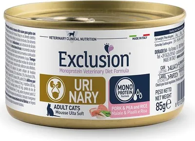 Produktbild von Exclusion Urinary Cat Schwein & Erbse 85 g Katzennassfutter