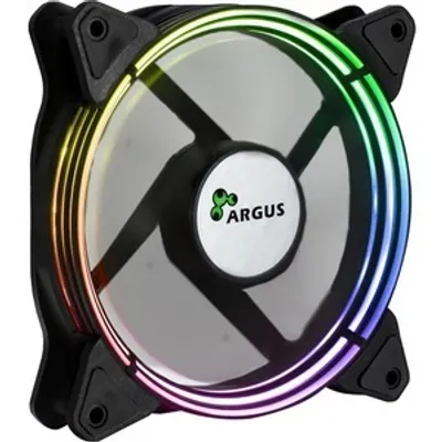 Produktbild von Inter-Tech Argus Valo 1201 RGB 60 pc(s) Kühllüfter - Hülle - 120 mm Maximum Fan Diameter - 1 x Fan(s) - 996,8 L/Min Maximum Airflow - 1200 U/Min - Rillenlager - RGB LED - Retail