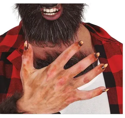 Obrázek produktu pro Děsivé lepící drápy Vlkodlak Halloween 2026 sada 10 ks