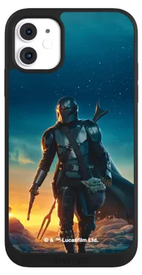 Produktbild von NIVOCASE Handyhülle für Apple iPhone 11 Hülle NIVOpure Case Schwarz Sonnenuntergang Star Wars The Mandalorian