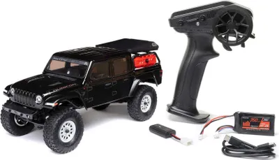 Zdjęcie produktu dla Axial SCX24 Jeep JT Gladiator 4X4 RTR Rock Crawler 1:24 - czarny, z akumulatorem i ładowarką