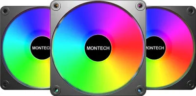 Image de Montech GF120R V2 ARGB, Ventilateur de boîtier, (pack de 3, Reverse)