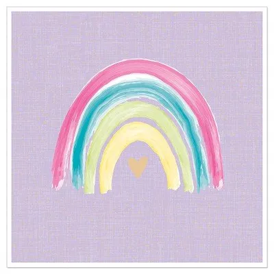 Produktbild von Servietten 33x33cm Regenbogen Lila