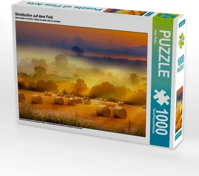 Produktbild von Calvendo Strohballen auf dem Feld 1000 Teile Puzzle quer 640x480mm, Roder Peter; 7413701