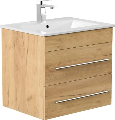 Produktbild von Badmöbel Waschplatz "Apollo" Eiche Gold