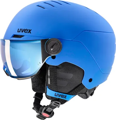 Obrázek produktu pro Uvex Rocket JR Visor dětská lyžařská helma snowboardová helma modrá matná S566263 : 51 - 55 cm Velikost - Helmy: 51 - 55 cm