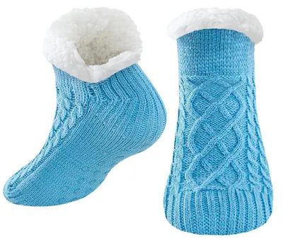 Obrázok produktu pre Teplé ponožky s protišmykovou úpravou, dámske/pánske, farba: svetlomodrá, veľkosť: 36-44 EU