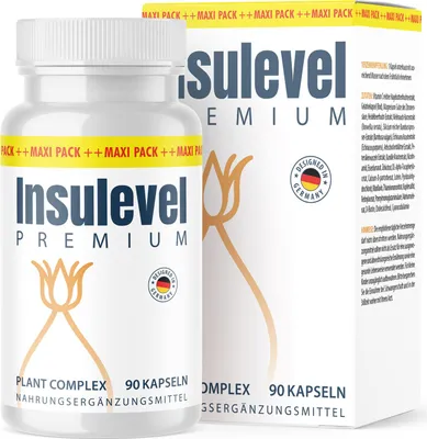 Produktbild von Insulevel Premium Kapseln| Qualität für Männer und Frauen | Reich an Vitaminen & Mineralstoffen | 90 Kapseln