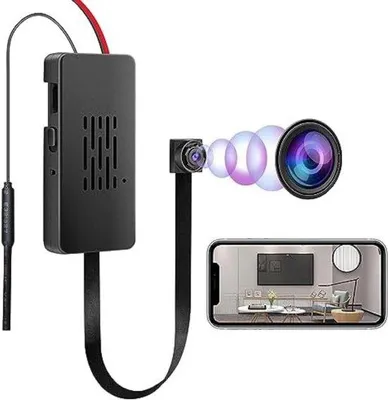Produktbild von Miniatur-WLAN-Kamera mit App - Drahtlose Mini-Kamera - Kleine WLAN-Spionagekamera - Drahtlose Mini-Kamera - Kleine drahtlose Überwachungskamera - Akku-betriebene Mini-Kamera