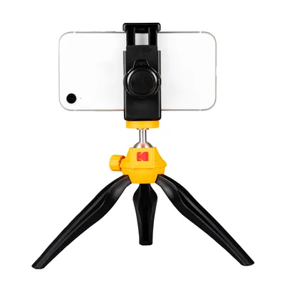 Produktbild von Kodak, Stativ fr Smartphone mit Halterung und Fernauslser, Schwarz / Gelb