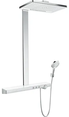 Produktbild von hansgrohe Showerpipe RAINMAKER SELECT 460 2jet DN 15 weiß/chrom