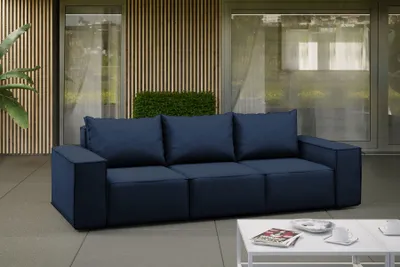 Productafbeelding van Kaiser Möbel: Tuinmeubelen, sofa "SONNE" voor de tuin, het terras of de binnenplaats, in een comfortabele marineblauwe kleur