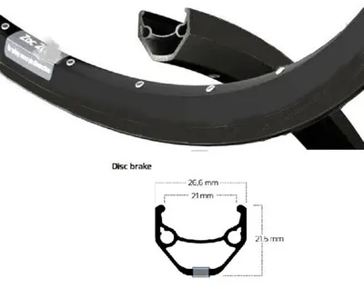 Immagine prodotto di Cerchio Ryde 28 ZAC421 disco nero 32 14