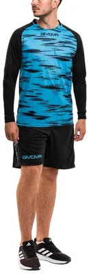 Obrázek produktu pro Givova – Sada brankářského oblečení pro muže/ženy Unisex PP13039 (XL) (černá/modrá)