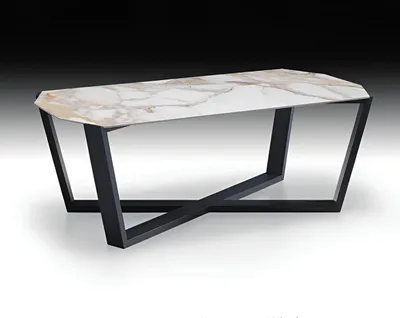 Immagine prodotto di Moderno tavolino bianco Elegante soggiorno Tavolini in marmo Struttura