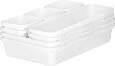 Image de Ag641C Organiseur Modulaire, 8 Pièces, Blanc