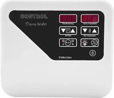 Produktbild von Sauna Steuerung - Temperaturregler für Saunaofen - Für Zuhause, Spa, Fitnessstudio - Ohne Batterie - Weiß