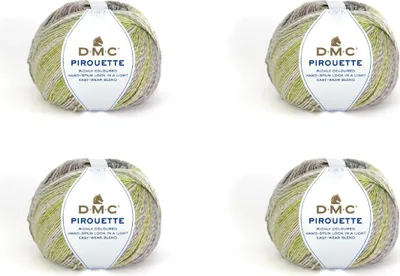 Image de 4 pelotes de DMC Pirouette – fil souple 100 %.polyacrylique (couleur 416)