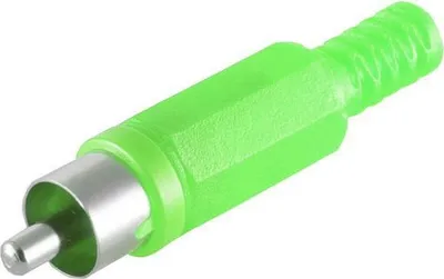 Produktbild von S/CONN maximum connectivity Cinchstecker, grün (51400-G)