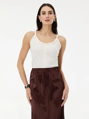 Produktbild von Orsay Cremefarbenes Damen-Tanktop L
