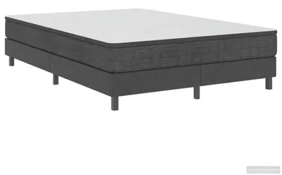 Produktbild von vidaXL Boxspring-Bettgestell Grau Stoff 160x200 cm