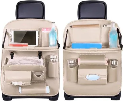 Produktbild von Famanu Autositze-Organizer mit Tablet-Halter und 9 Fächern - Schwarz