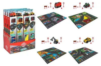 Image de Simba Dickie Vertr. GmbH&Co.KG SPIELTEPPICH MICRO WORLD +FAHRZEUG