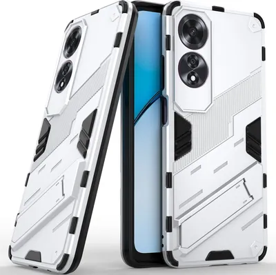 Produktbild von Armor Hülle für Oppo A60 Hybrid PC TPU Bumper Stoßfestes Schutzhülle mit Standfunktion Orange