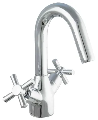 Produktbild von PaulGurkes Design Wasserhahn Zweigriffmischer Kreuzgriff Badarmatur Hahn
