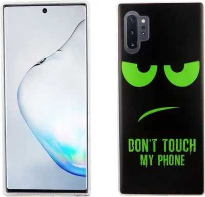 Produktbild von Samsung Galaxy Note 10 Handy Hülle Schutz-Case Cover Bumper Dont Touch My Phone Grün