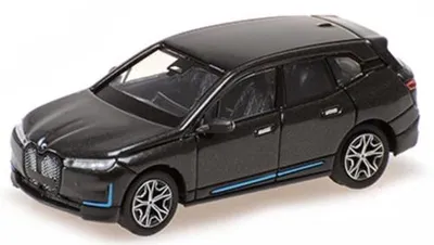 Image de Minichamps BMW IX M60 - 2022 - Gris métallisé - Référence : 870024602