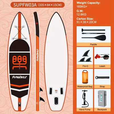 Image de Planche de stand-up paddle (SUP) - Planche de paddle - Planche à pagaie - Planche de paddle gonflable - Planche de sports nautiques