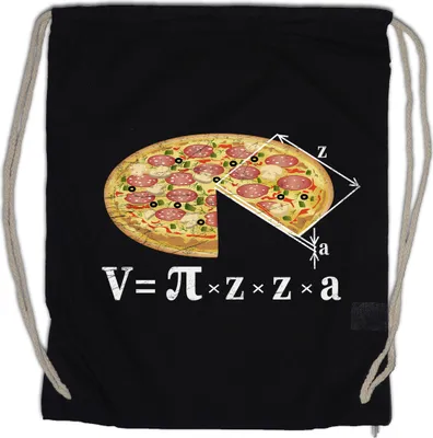 Produktbild von Urban Backwoods V = Pizza I, Turnbeutel, Farbe: Schwarz