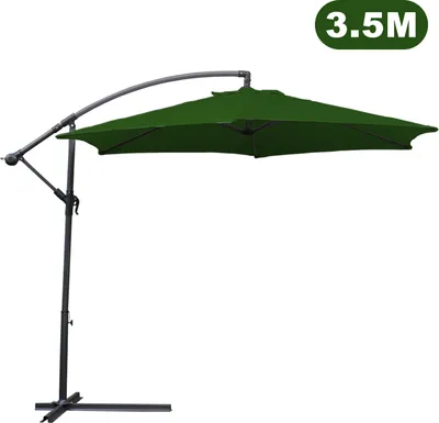 Obrázok produktu pre Jiubiaz slnečník Traffic Light Umbrella 350cm - slnečník Traffic Light, slnečník, záhradný slnečník - zelený