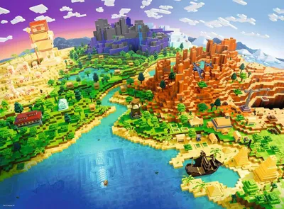 Produktbild von RAVENSBURGER Puzzle Minecraft 500 spiele