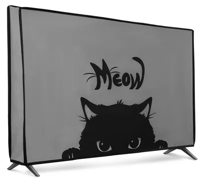 Produktbild von kwmobile 32" TV Abdeckung Indoor - Fernseher Hülle Bildschirmschutz Abdeckung - TV Bildschirm Staubschutzhülle - Fernsehabdeckung - Grau Schwarz