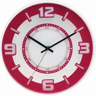 Produktbild von MPM-Quality Wanduhr Nippy rund Ø 304 mm Kunststoff Rosa