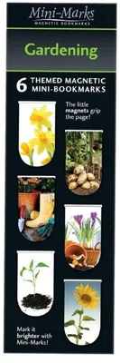 Productafbeelding van Magnetische bladwijzers, tuinthema, 6 stuks