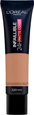 Produktbild von L'Oréal Paris - Infallible 32H Matte Cover Foundation - 320 Caramel