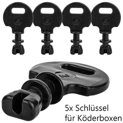 Produktbild von 5x Schlüssel Zusatzschlüssel Ersatzschlüssel Köderstationen Petigi