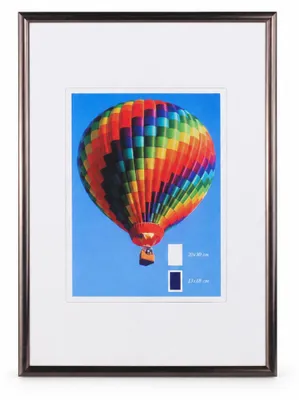 Produktbild von Ideal Life Kunststoff Bilderrahmen Wanddeko Collage Poster Bilder Foto Rahmen - Farbe: Stahl | Format: 20x30