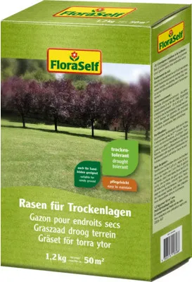 Produktbild von Rasensamen FloraSelf Trockenrasen 1,2 kg / 50 m²