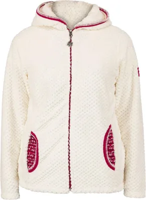 Produktbild von Jacke 414001 im alpinen Stil, Natur mit pinken Akzenten